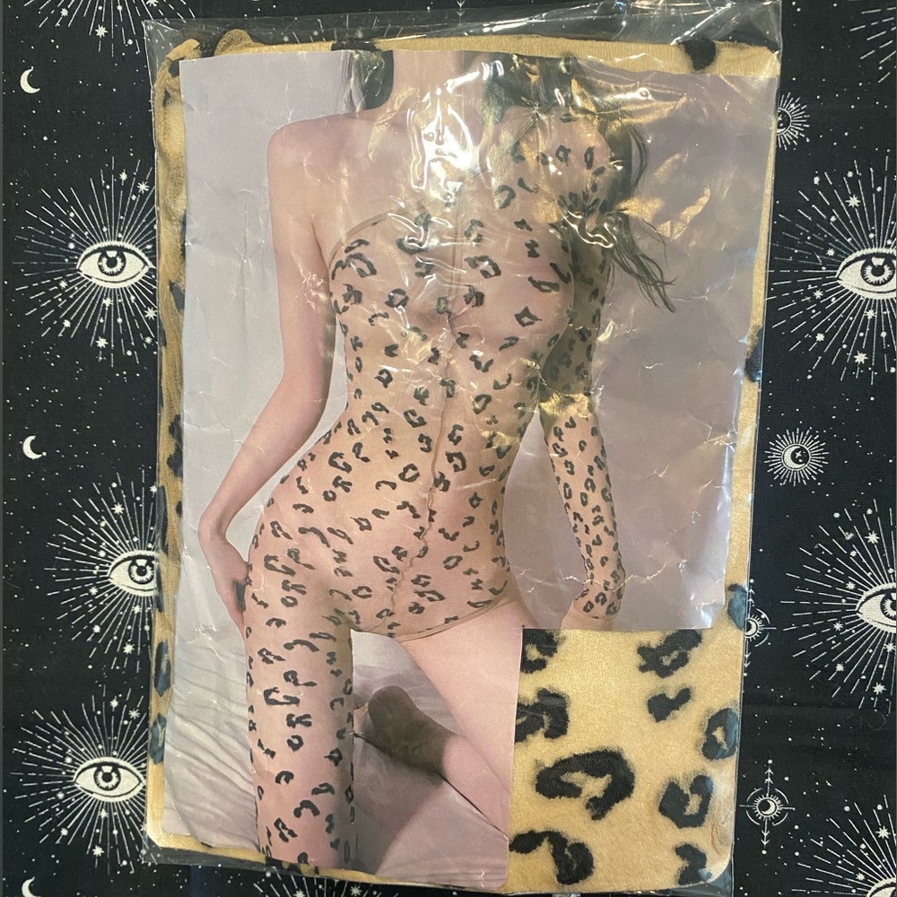 Cheetah Print Asymmetrical Bodysuit